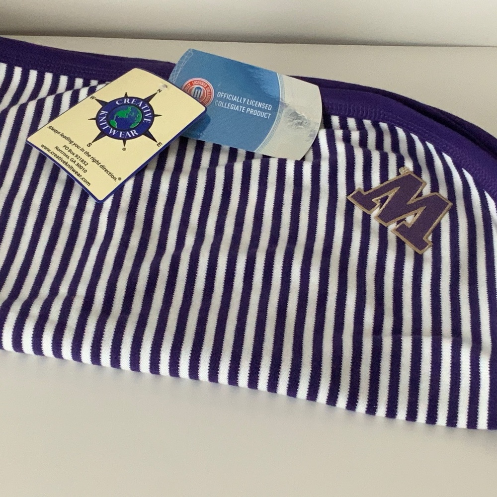 W Striped Baby Blanket. NWT.